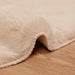 Antislip vloerkleed van imitatie konijnenbont OLITE Taupe