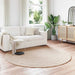 Antislip vloerkleed van imitatie konijnenbont OLITE Taupe