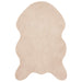 Antislip vloerkleed van imitatie konijnenbont OLITE Taupe