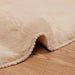 Antislip vloerkleed van imitatie konijnenbont OLITE Taupe