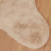 Antislip vloerkleed van imitatie konijnenbont OLITE Taupe
