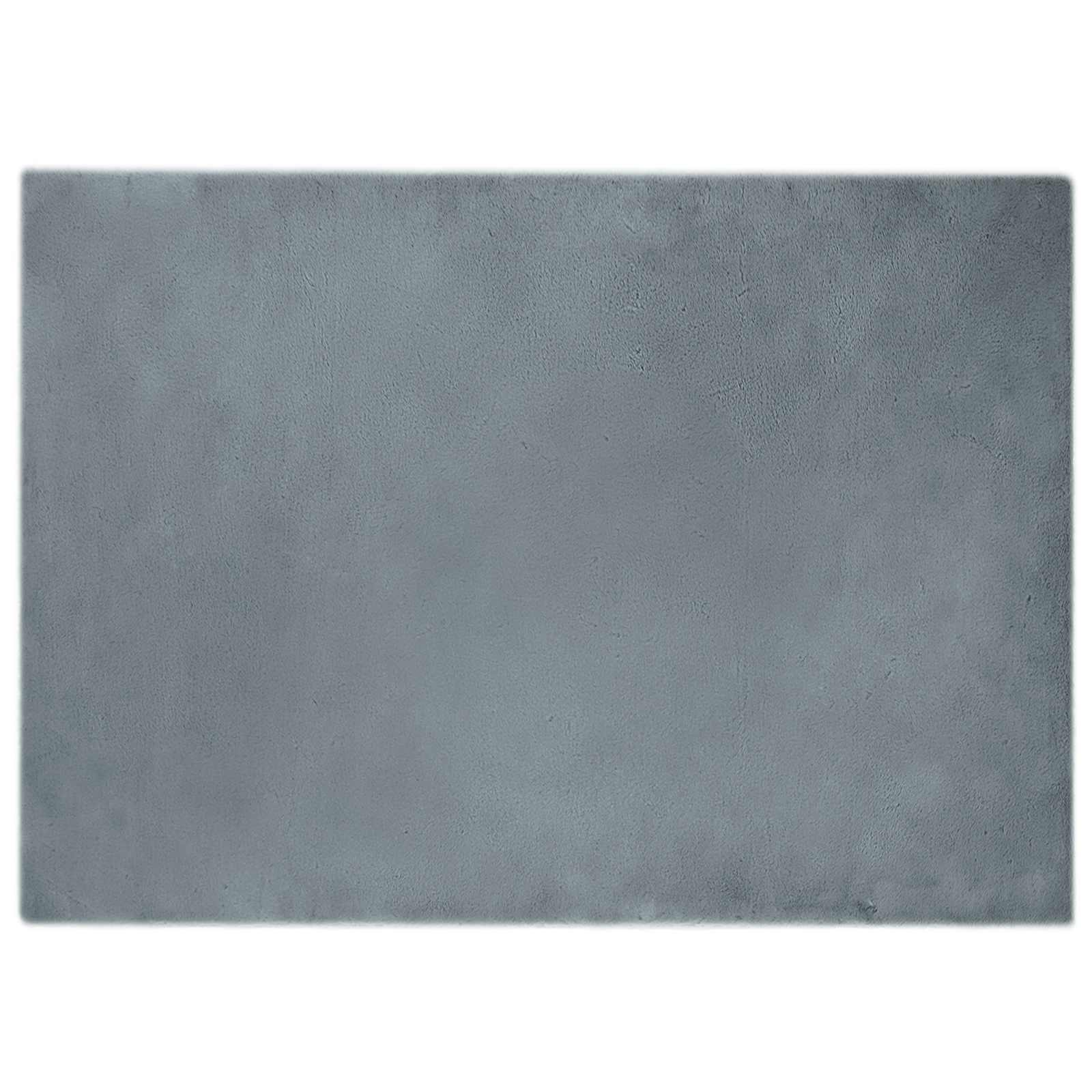 Antislip vloerkleed van imitatie konijnenbont OLITE Polyester