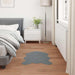 Antislip vloerkleed van imitatie konijnenbont OLITE 80 x 120 cm