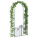 Tuin Boog met slot Zwart 102 x 50 x 218 cm