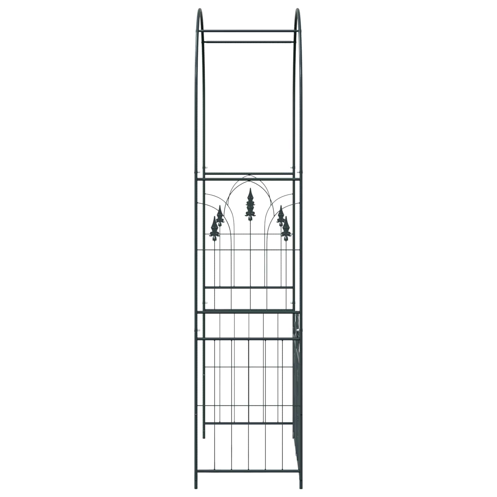 Tuin Boog met slot Zwart 102 x 50 x 218 cm
