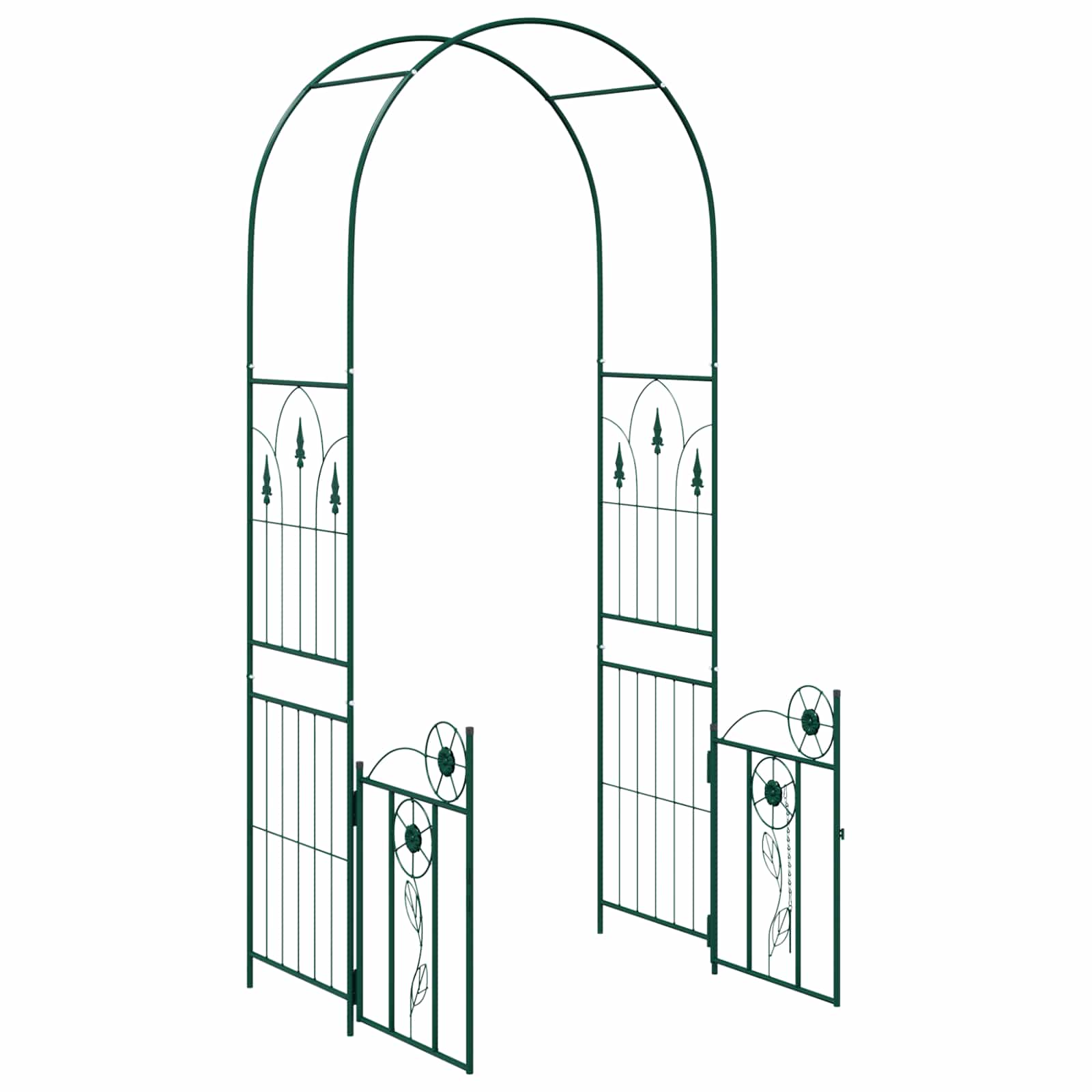 Tuin Boog met slot Groen 102 x 50 x 218 cm