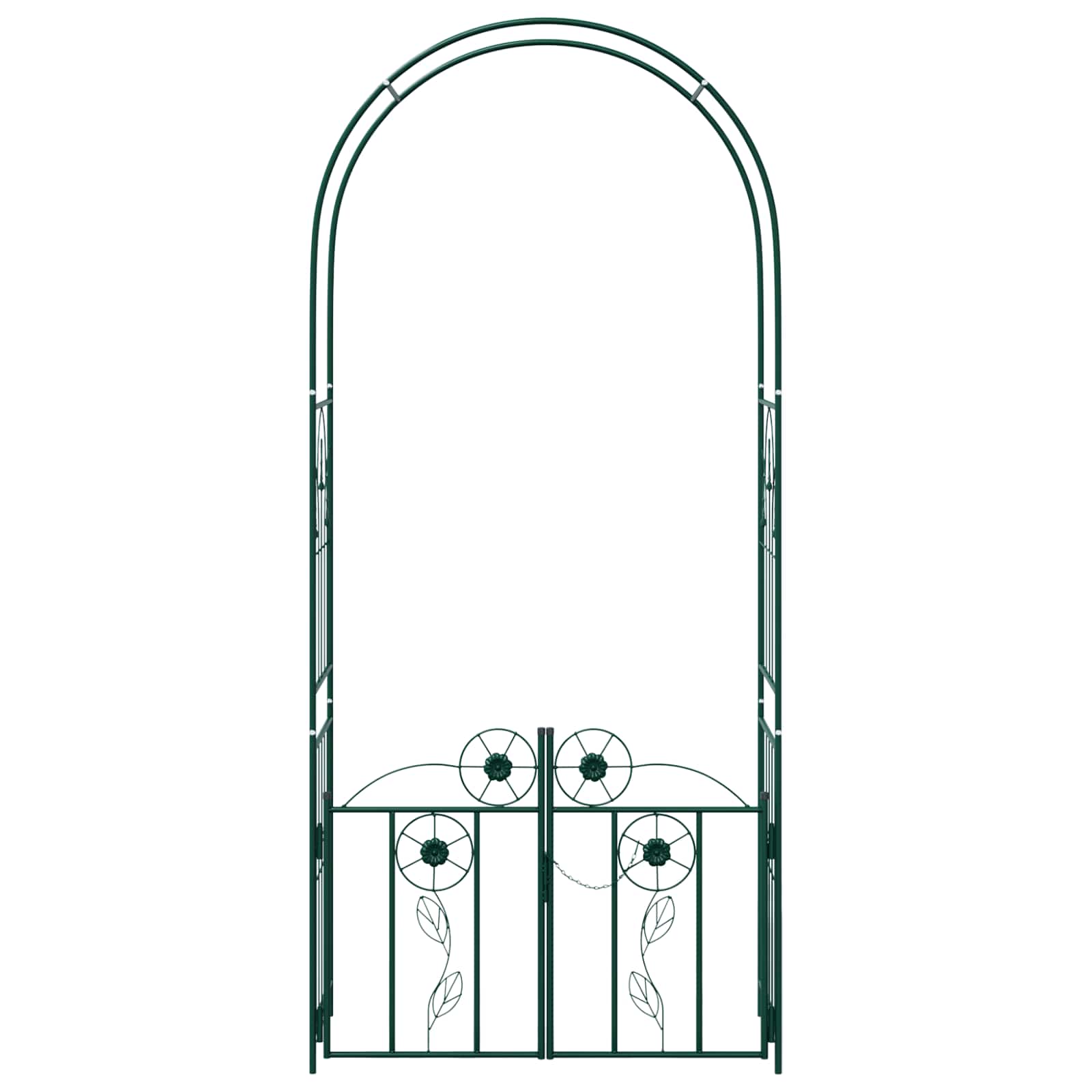 Tuin Boog met slot Groen 102 x 50 x 218 cm