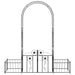Tuin Boog met slot Zwart 203 x 50 x 218 cm