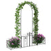 Tuin Boog met slot Zwart 203 x 50 x 218 cm