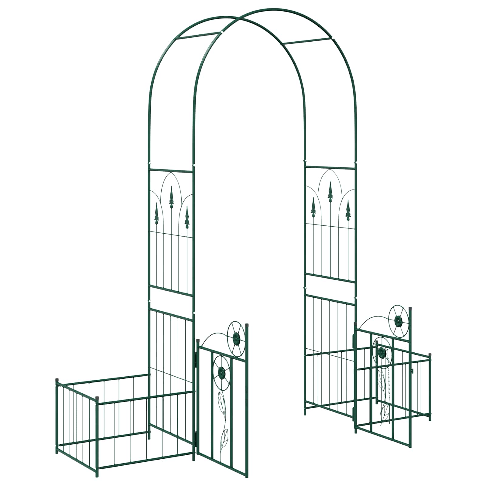 Tuin Boog met slot Groen 203 x 50 x 218 cm