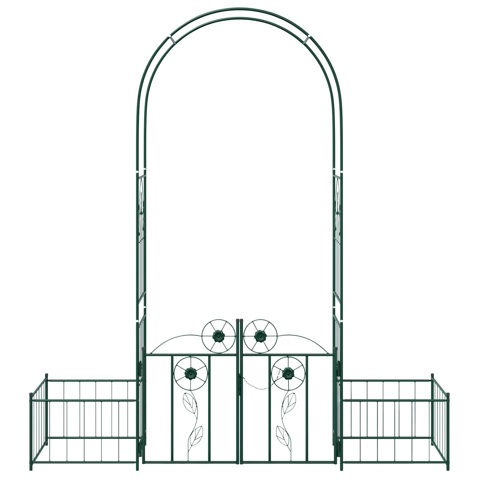 Tuin Boog met slot Groen 203 x 50 x 218 cm