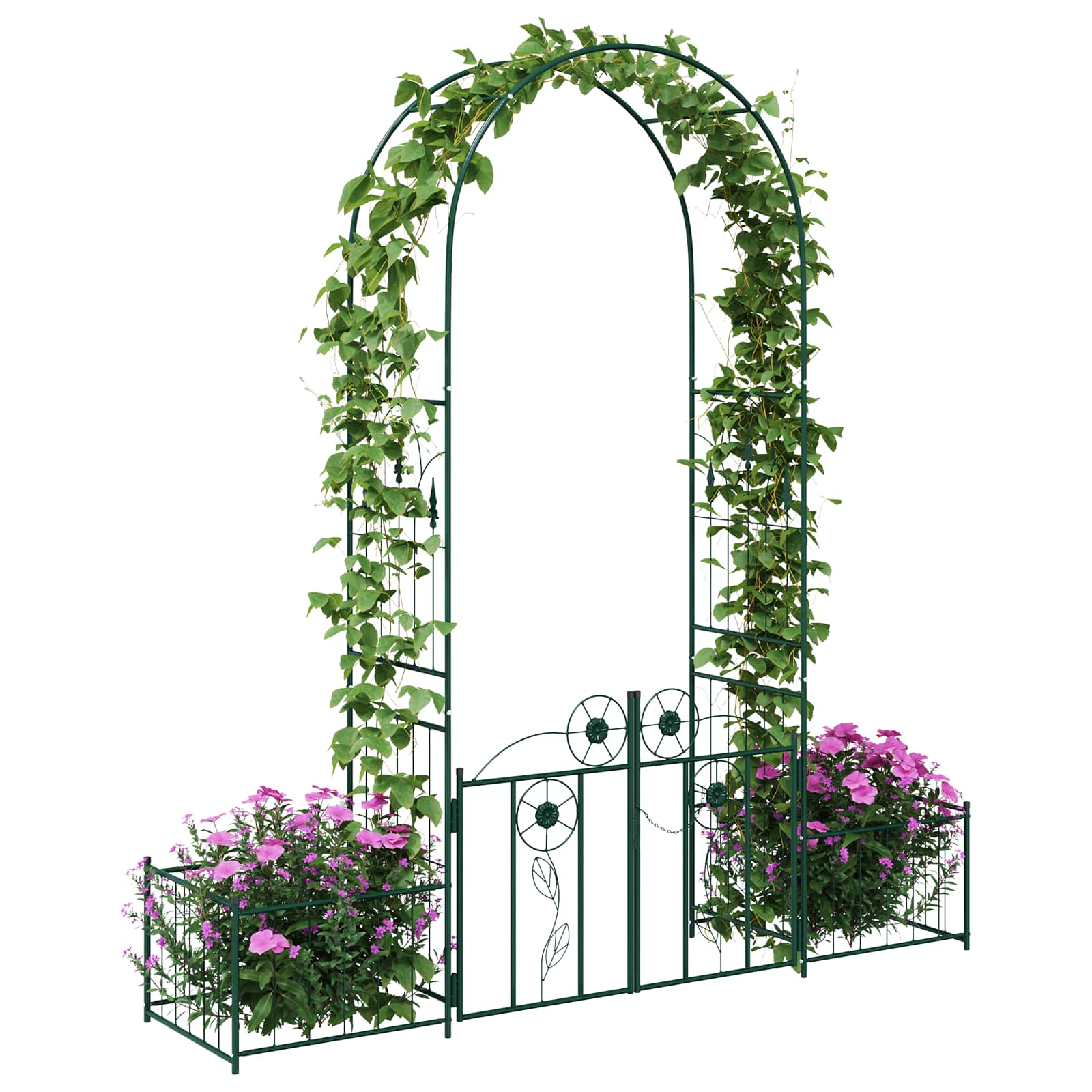 Tuin Boog met slot Groen 203 x 50 x 218 cm