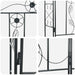 Tuin Boog Effen Zwart 115 x 37 x 226 cm