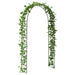 Tuin Boog Bloemen Zwart 115 x 37 x 231 cm