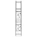 Tuin Boog Bloemen Zwart 115 x 37 x 231 cm