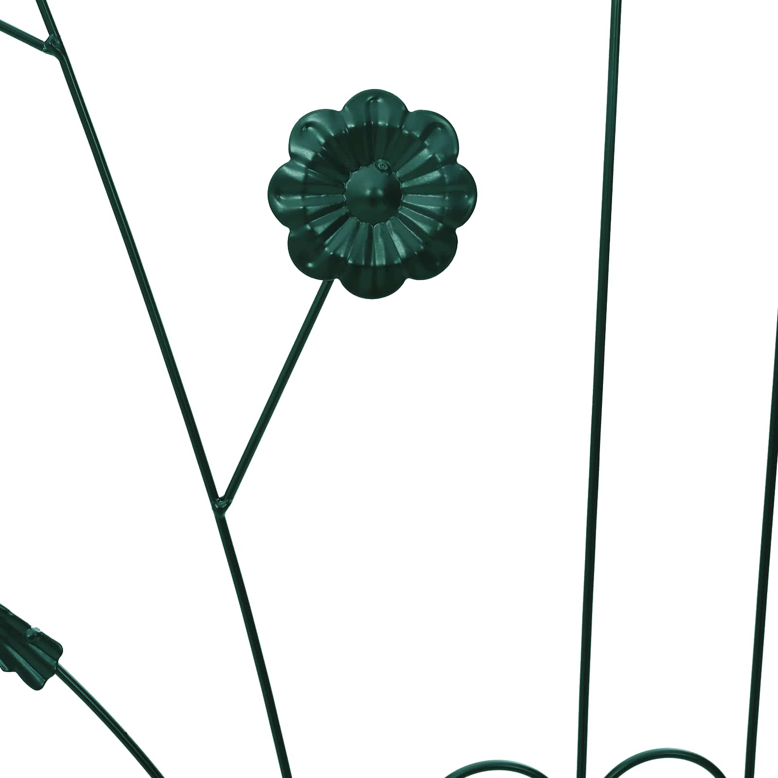 Tuinhek 3 st Groen 110 x 40 cm Staal