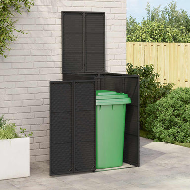 Afvalbak Box Zwart 65 x 80 x 115 cm Polyetheen