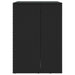 Afvalbak Box Zwart 65 x 80 x 115 cm Polyetheen