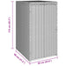 Afvalbak Box Zwart 65 x 80 x 115 cm Polyetheen