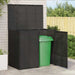 Afvalbak Box 2 st Zwart 130 x 80 x 115 cm Polyetheen