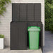 Afvalbak Box 2 st Zwart 130 x 80 x 115 cm Polyetheen
