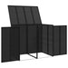 Afvalbak Box 2 st Zwart 130 x 80 x 115 cm Polyetheen