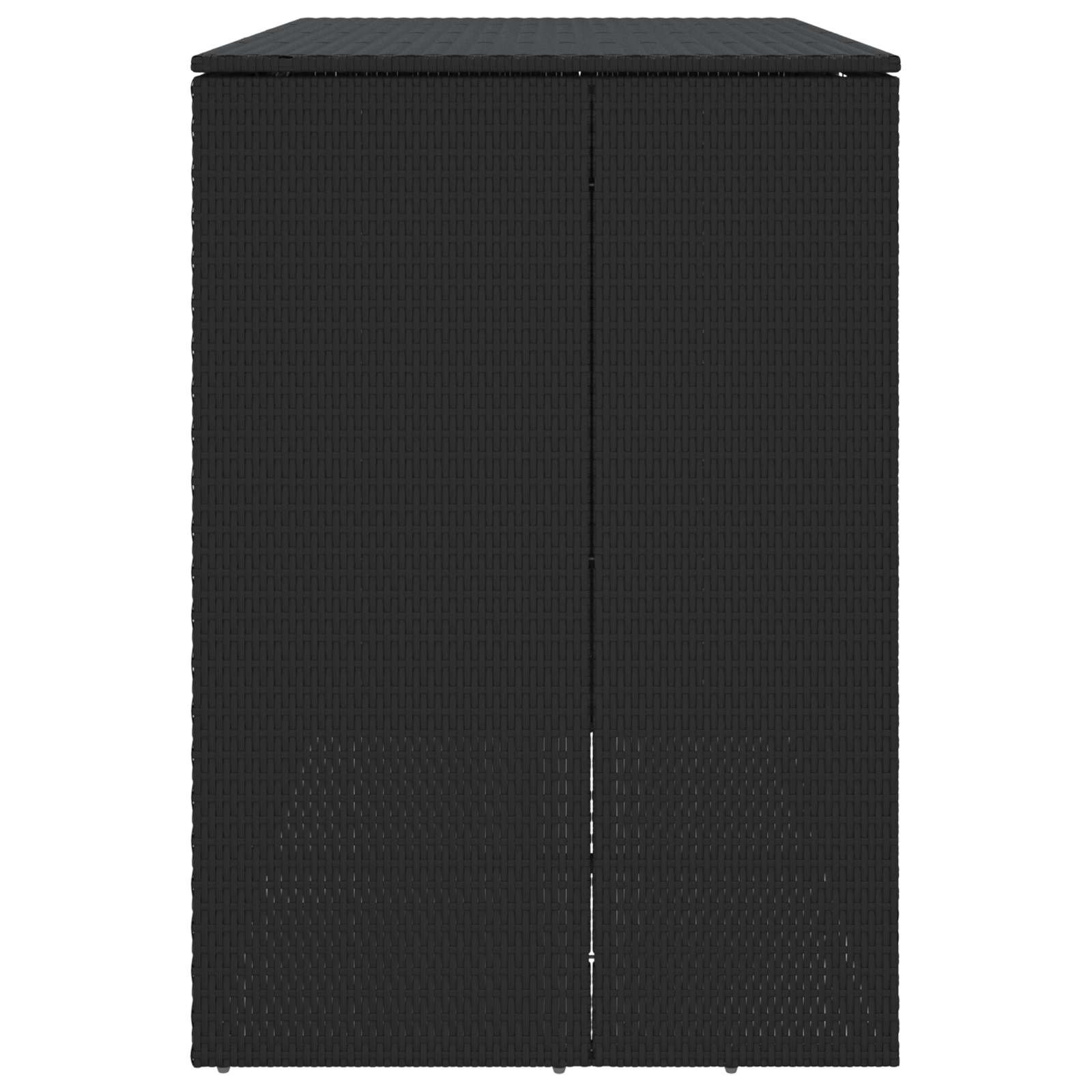 Afvalbak Box 2 st Zwart 130 x 80 x 115 cm Polyetheen