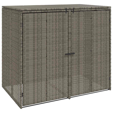 Afvalbak Box 2 st Grijs 130 x 80 x 115 cm Polyetheen