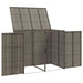 Afvalbak Box 2 st Grijs 130 x 80 x 115 cm Polyetheen