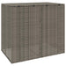 Afvalbak Box 2 st Grijs 130 x 80 x 115 cm Polyetheen