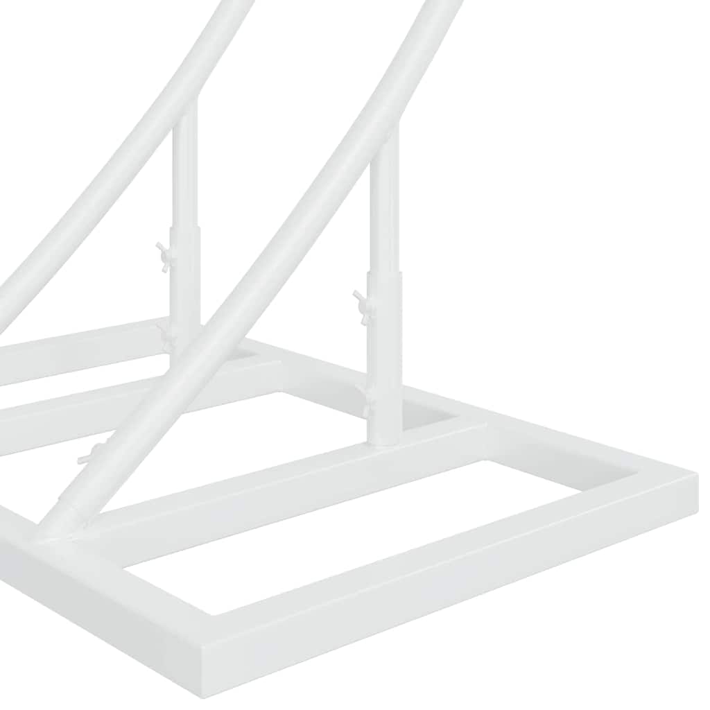 Dubbele trouwboog Wit 220 x 45 x 200 cm Staal