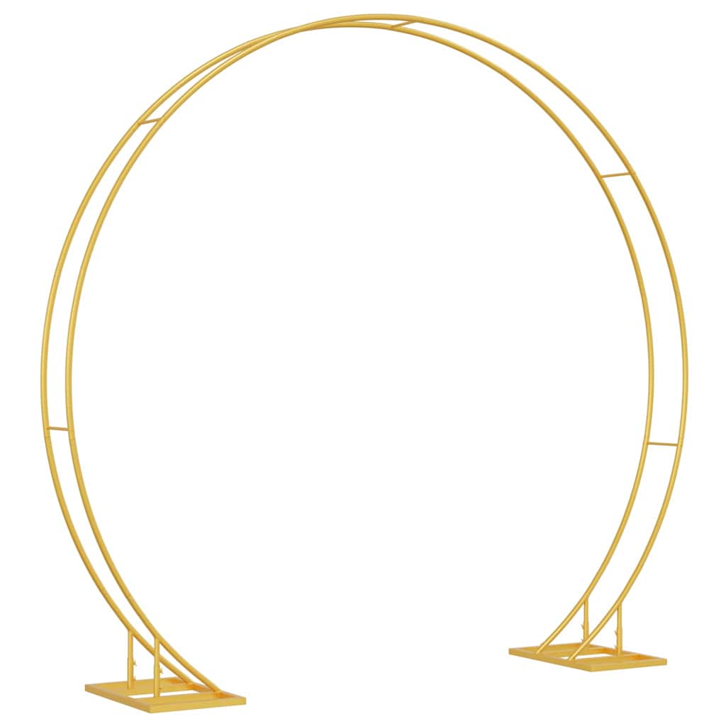 Dubbele trouwboog Goud 220 x 45 x 200 cm Staal