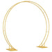 Dubbele trouwboog Goud 220 x 45 x 200 cm Staal