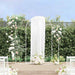 Trouwrand 3 st Wit 120 x 40 x 217 cm Staal