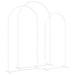 Trouwrand 3 st Wit 120 x 40 x 217 cm Staal