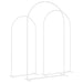 Trouwrand 3 st Wit 120 x 40 x 217 cm Staal