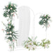 Trouwrand 3 st Wit 120 x 40 x 217 cm Staal