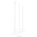 Trouwrand 3 st Wit 120 x 40 x 217 cm Staal