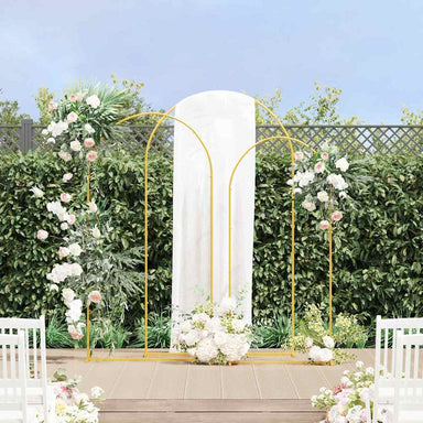 Trouwrand 3 st Goud 120 x 40 x 217 cm Staal