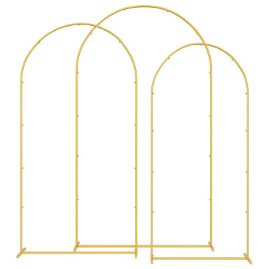 Trouwrand 3 st Goud 120 x 40 x 217 cm Staal