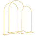Trouwrand 3 st Goud 120 x 40 x 217 cm Staal