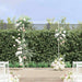 Trouwrand Wit 150 x 49,5 x 200 cm Staal
