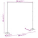 Trouwrand Goud 338 x 35 x 300 cm Staal