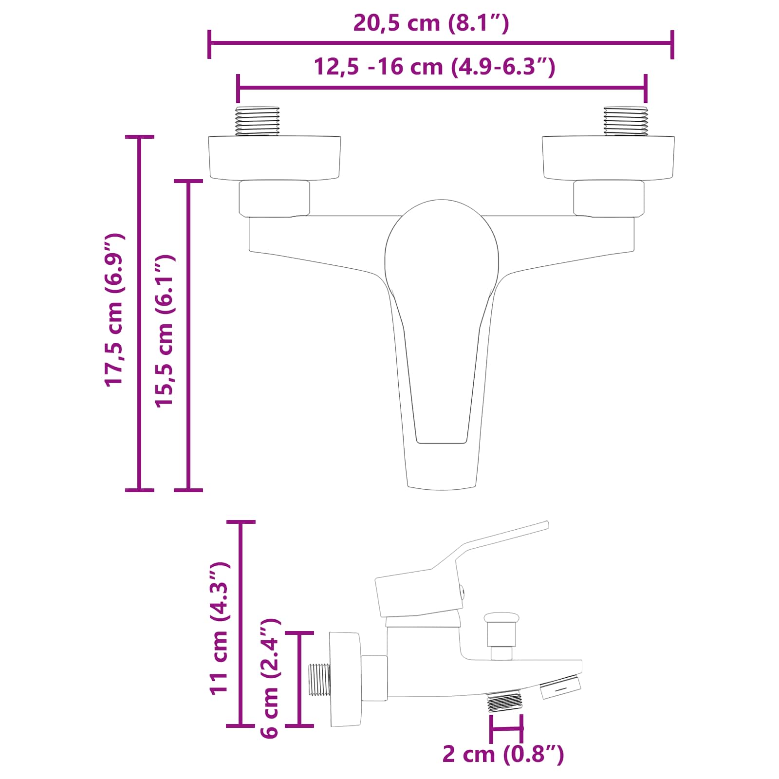 Douchemengkraan Chroom G 1 / 2 inch