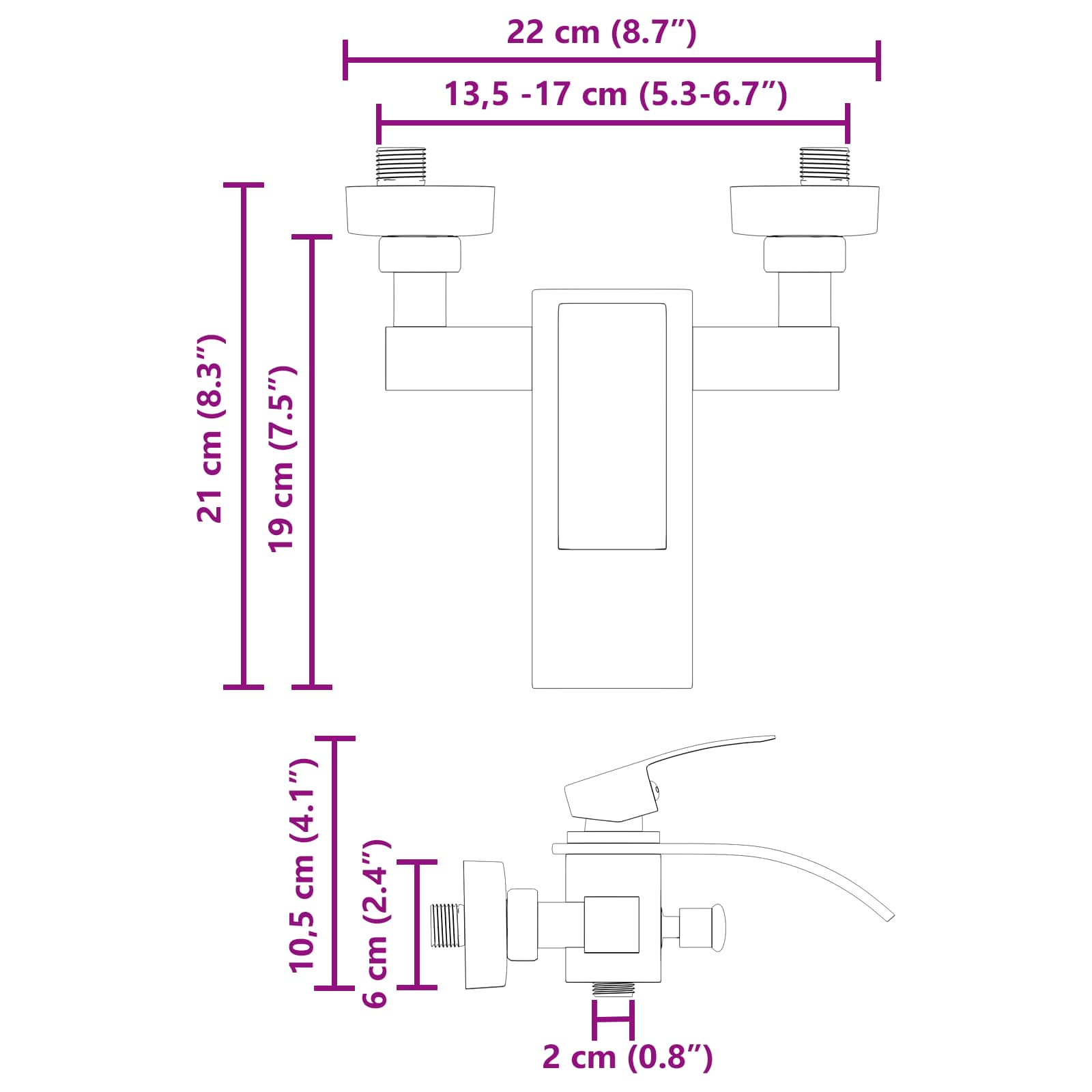 Douchemengkraan Chroom G 1 / 2 inch