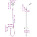 Doucheset Chroom G 1 / 2 inch Koper