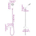 Doucheset Chroom G 1 / 2 inch