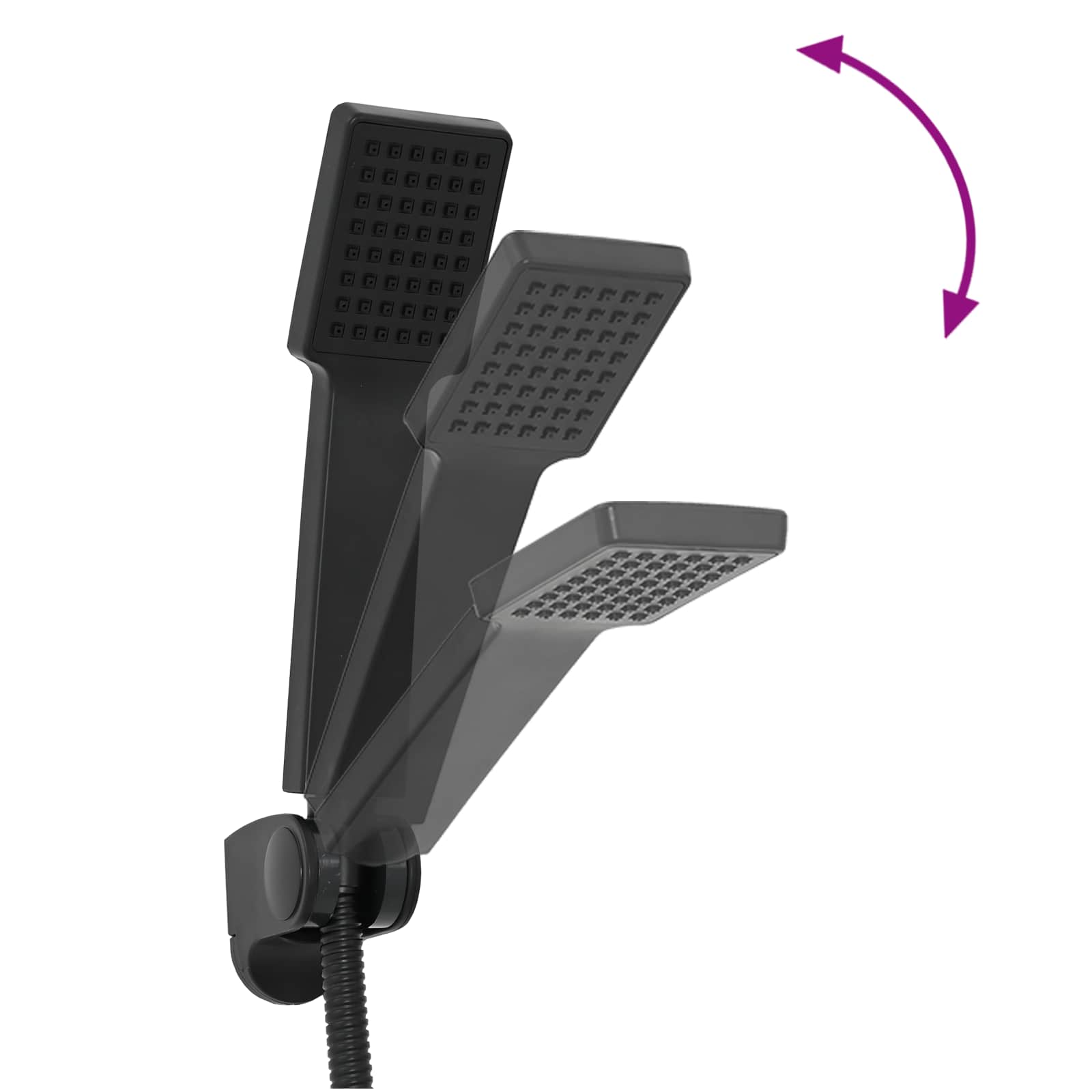 Doucheset Zwart G 1 / 2 inch