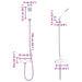Doucheset Zwart G 1 / 2 inch