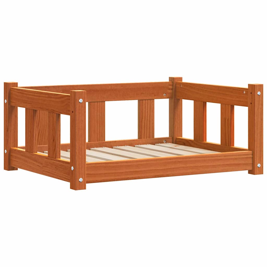 Hondenbed Wasbruin 65,5 x 50 x 28 cm Massief grenenhout